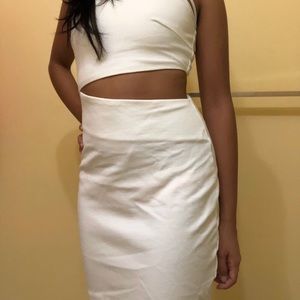 White Cutout Dress